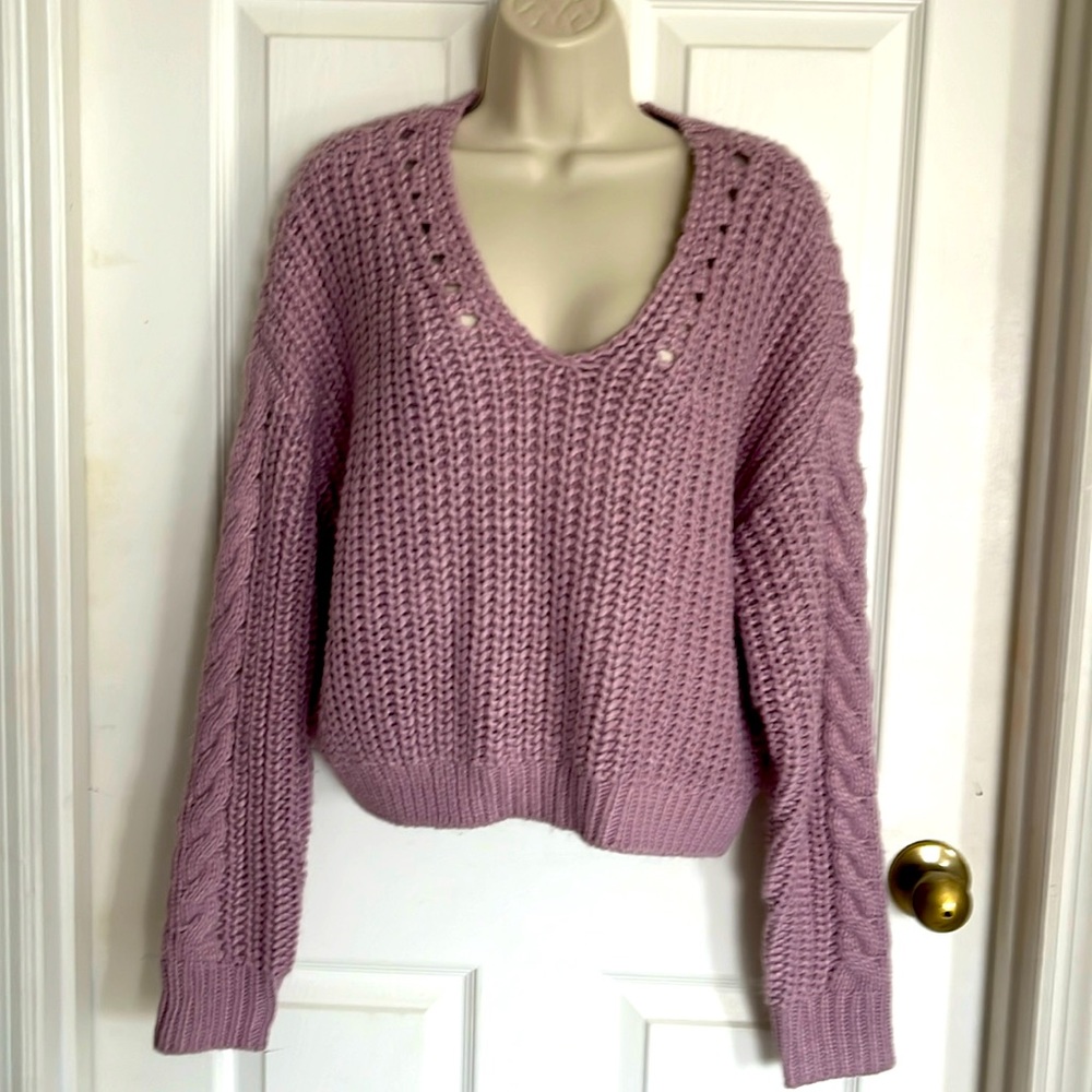 LA Hearts warm crop sweater